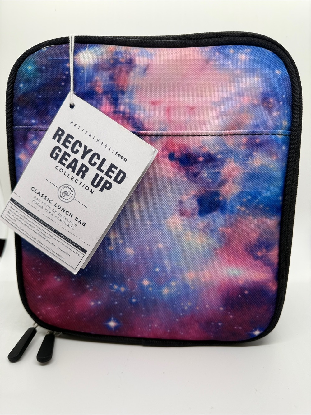 Pottery Barn Teen Galaxy Supernova Space Recycled Gear Up Classic Lunch Box NWT